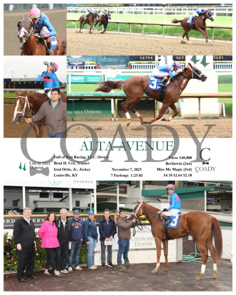 ALTA AVENUE - 110725 - Race 03 - CD - Coady Media - Kurtis Coady Photography
