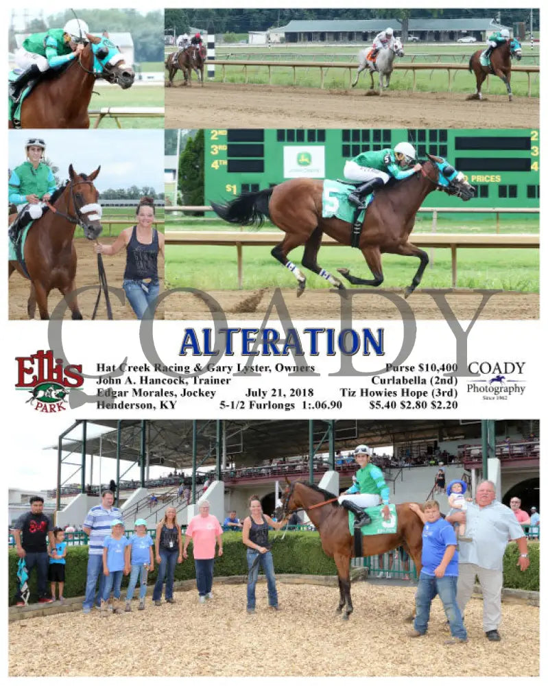 Alteration - 072118 Race 02 Elp Ellis Park