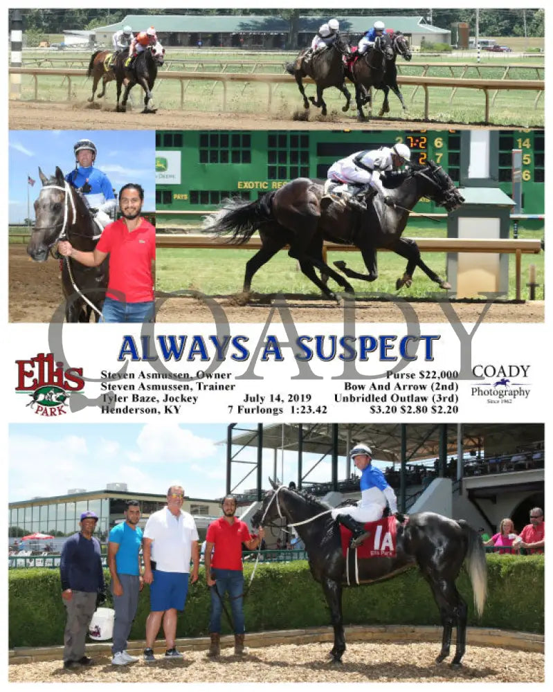 Always A Suspect - 07-14-19 R02 Elp Ellis Park