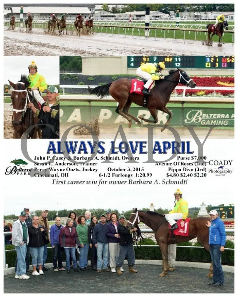 Always Love April - 100315 Race 05 Btp Belterra Park