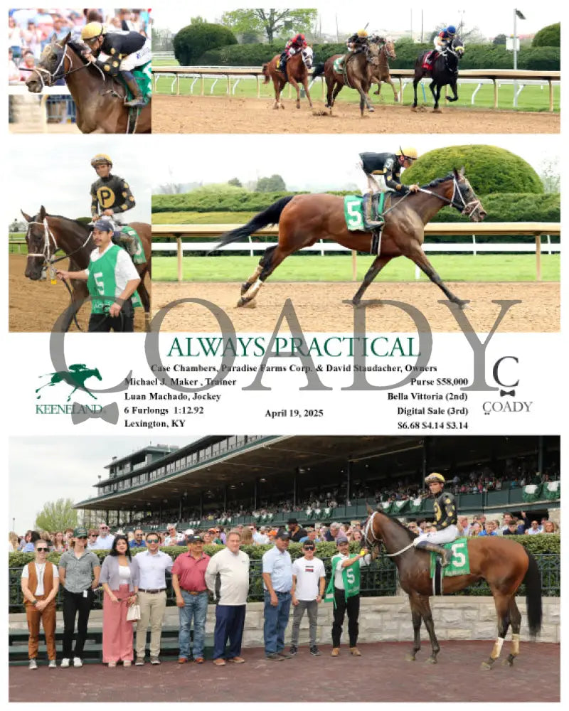ALWAYS PRACTICAL - 04-19-25 - R01 - Keeneland Race Course Keeneland