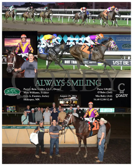 Always Smiling - 08-29-24 R06 Cby Canterbury Park