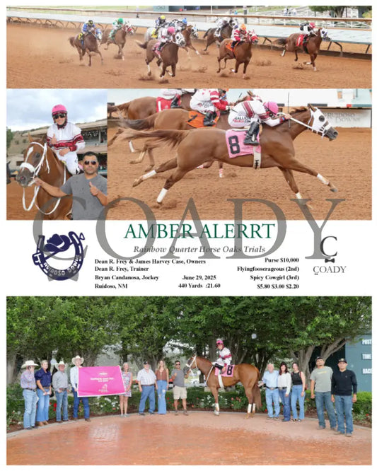 AMBER ALERRT - Rainbow Quarter Horse Oaks Trials - 06-29-25 - R03 - RUI Ruidoso Downs