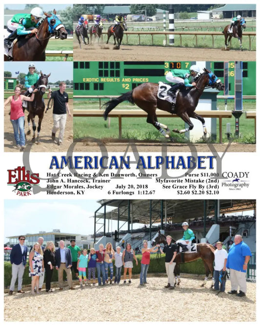 American Alphabet - 072018 Race 04 Elp Ellis Park