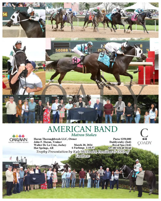 American Band - Matron Stakes 03 - 30 - 24 R10 Op Oaklawn Park