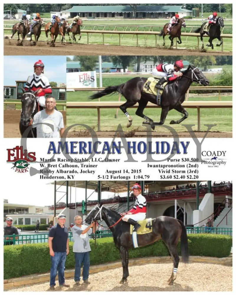 American Holiday - 081415 Race 04 Elp Ellis Park