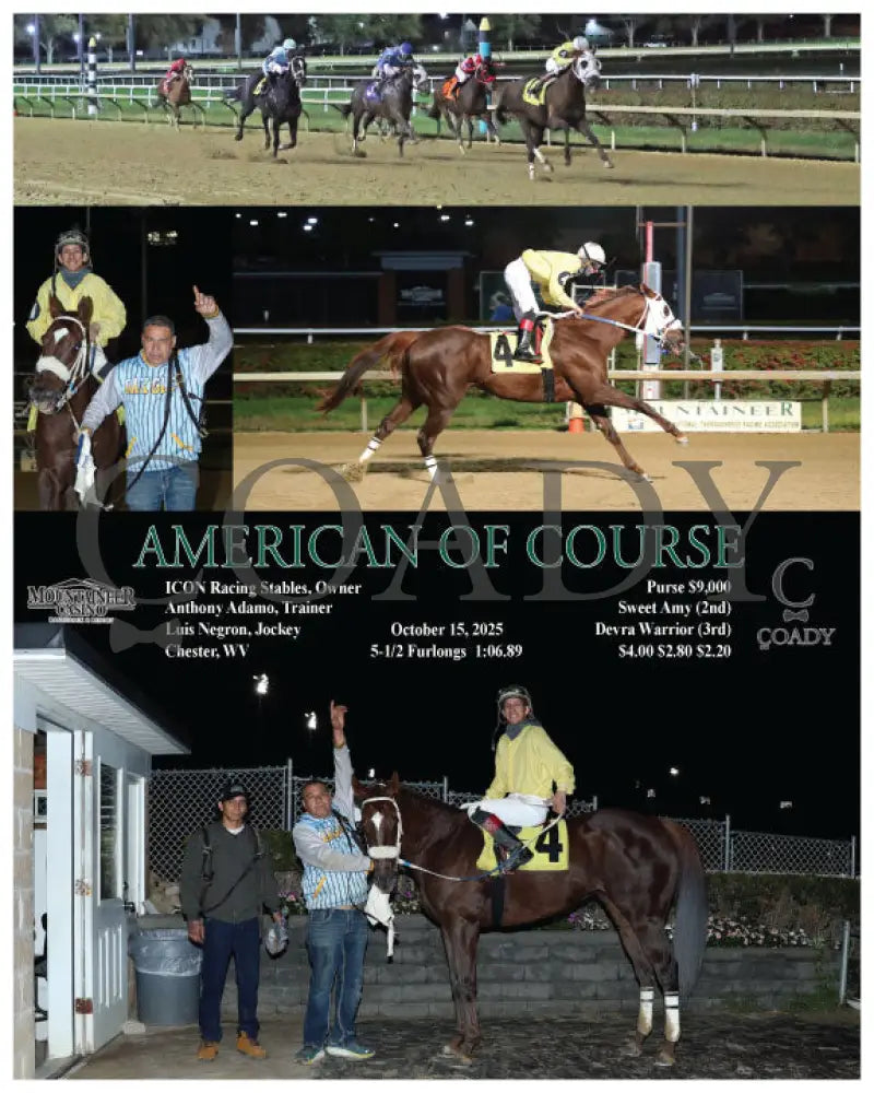AMERICAN OF COURSE - 10-15-25 - R08 - MNR Mountaineer Park