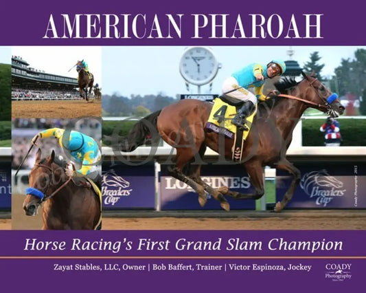 AMERICAN PHAROAH - Grand Slam - 18x24 Print - Coady Media - Kurtis Coady Photography