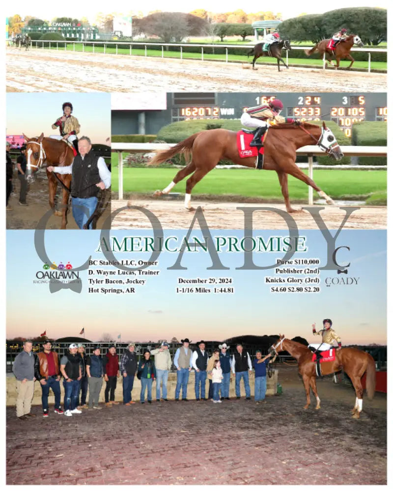 American Promise - 12-29-24 R10 Op Oaklawn Park
