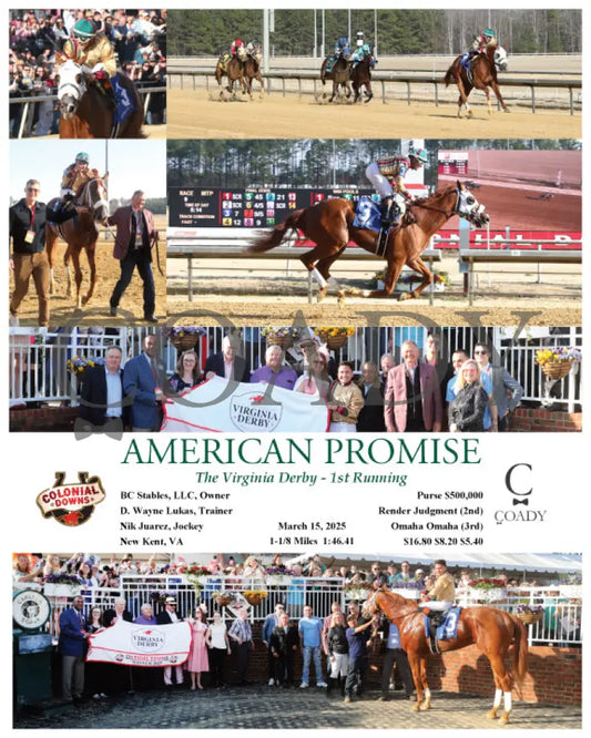 AMERICAN PROMISE - The Virginia Derby - 03-15-25 - R09 - CNL Colonial Downs