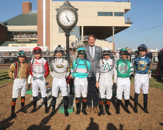 AMERICAN PROMISE - The Virginia Derby - 03-15-25 - R09 - CNL - Jockeys 01 - Coady Media - Kurtis Coady Photography