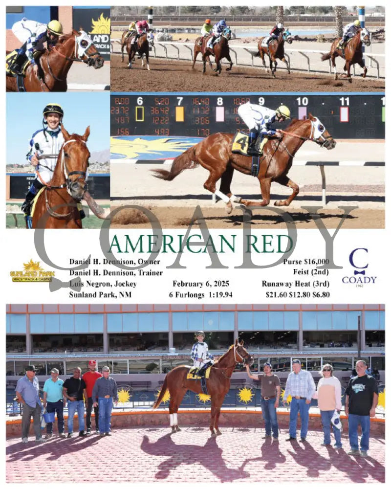 American Red - 02-06-25 R04 Sun Turfway Park