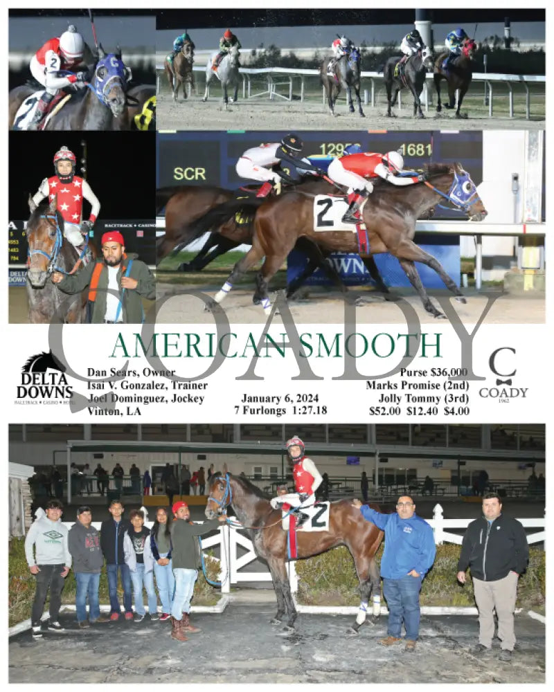 American Smooth - 01-06-24 R06 Ded Delta Downs