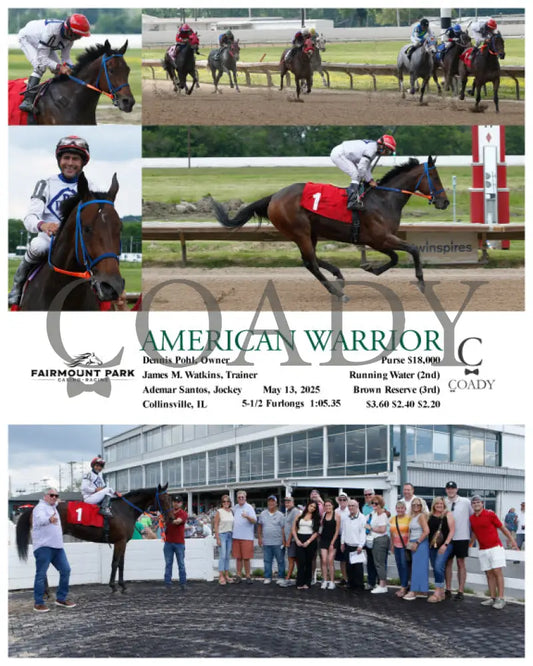 AMERICAN WARRIOR - 05-13-25 - R06 - FP Fanduel Sportsbook Horse Racing