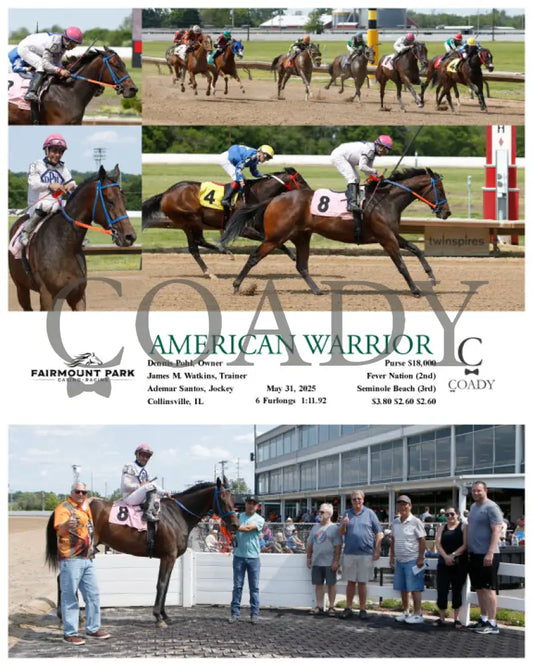 AMERICAN WARRIOR - 05-31-25 - R05 - FP Fanduel Sportsbook Horse Racing