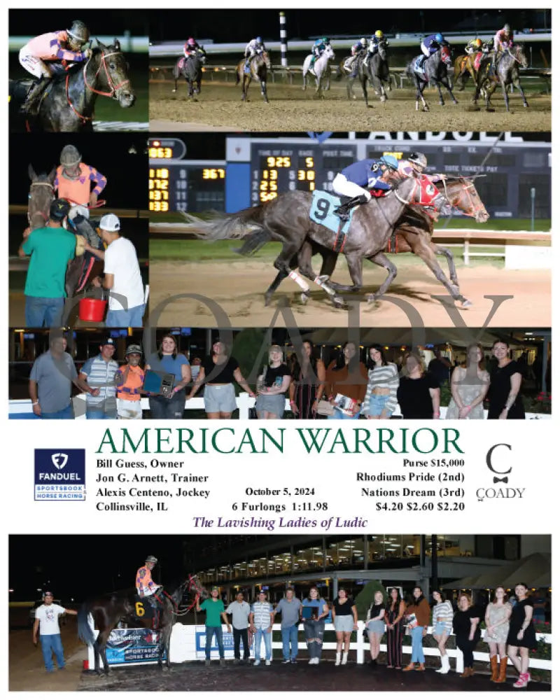 American Warrior - 10-05-24 R05 Fan Fanduel Sportsbook Horse Racing