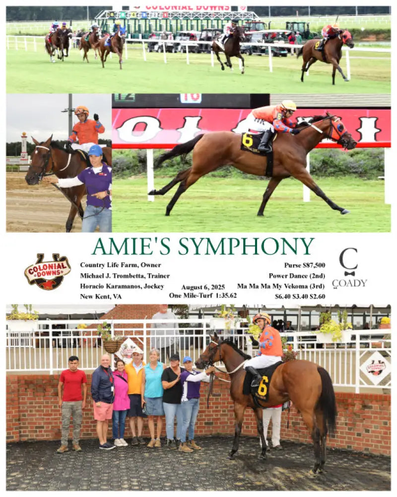 AMIE’S SYMPHONY - 08-06-25 - R02 - CNL Colonial Downs