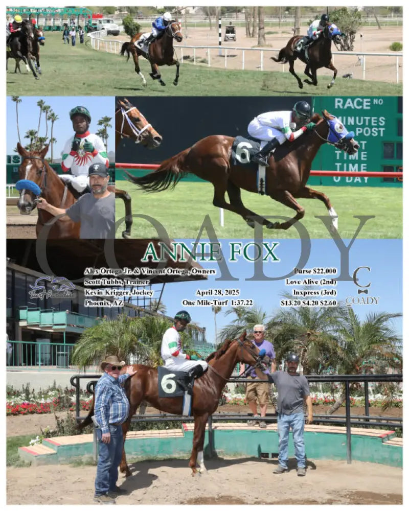 ANNIE FOX - 04-28-25 - R03 - TUP Turf Paradise