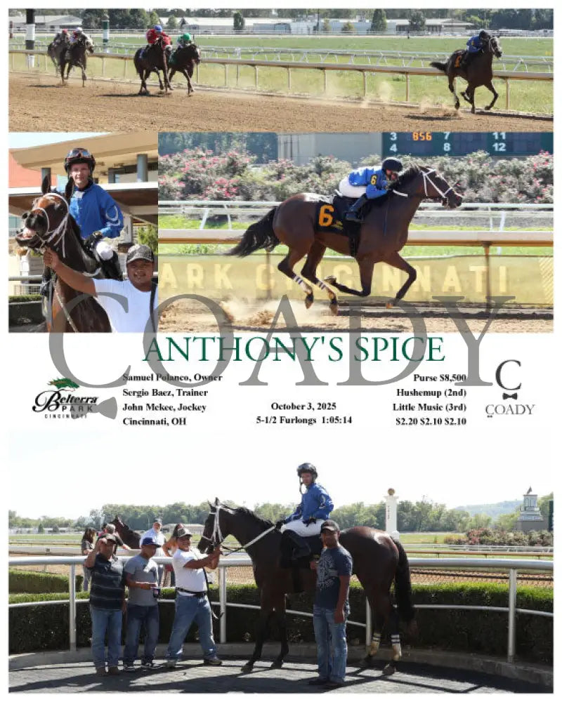 ANTHONY’S SPICE - 100325 - Race 03 - BTP Presque Isle Downs