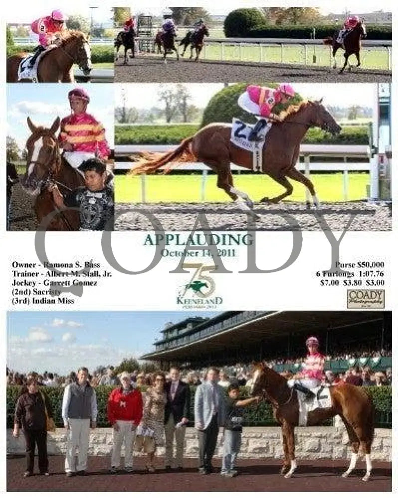 Applauding - 101411 Keeneland