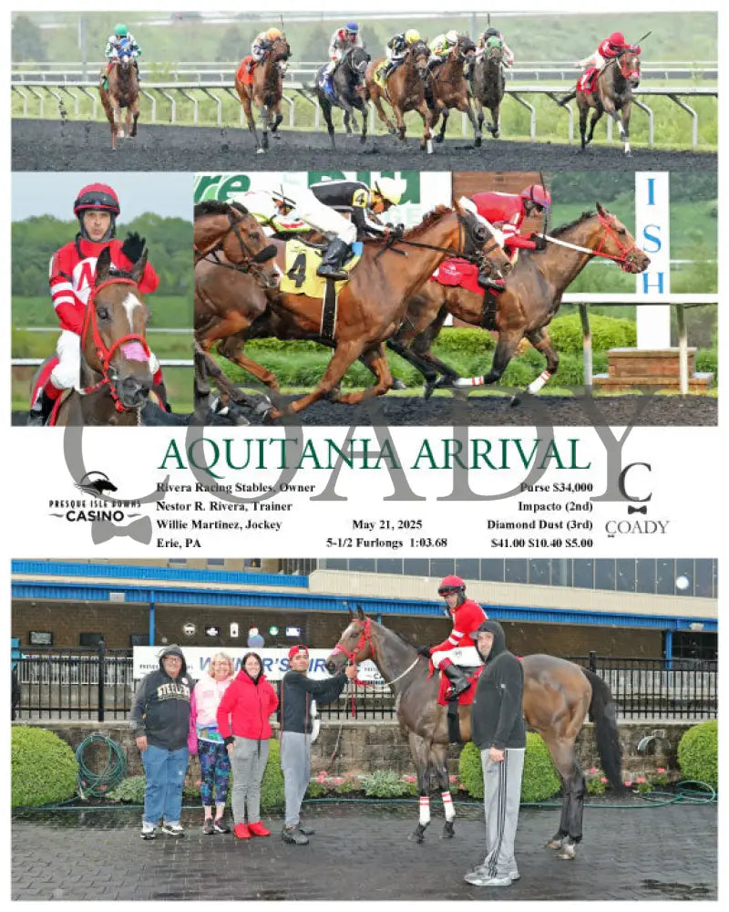 AQUITANIA ARRIVAL - 05-21-25 - R07 - PID Presque Isle Downs