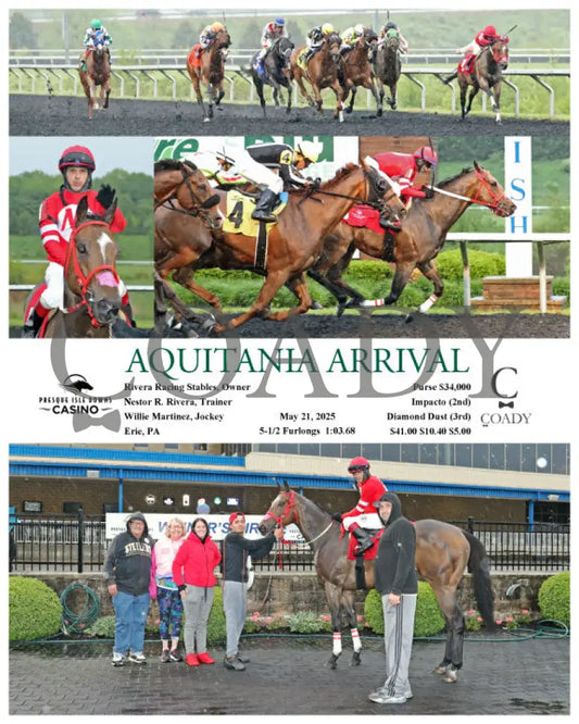 AQUITANIA ARRIVAL - 05-21-25 - R07 - PID Presque Isle Downs