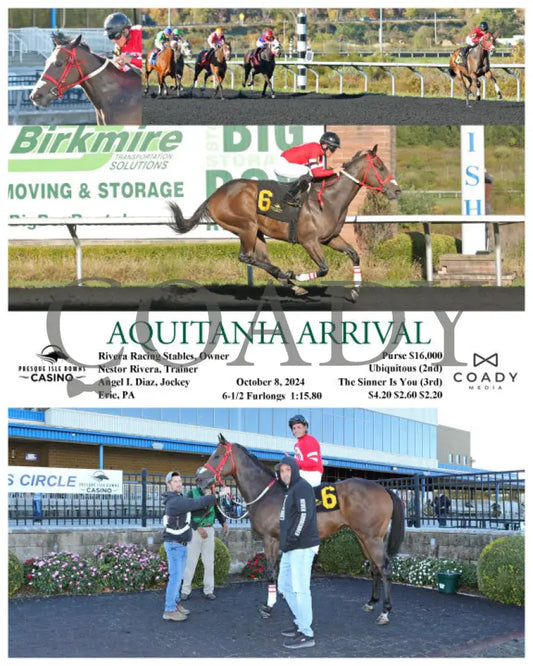 Aquitania Arrival - 10-08-24 R05 Pid Presque Isle Downs