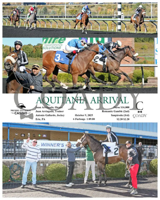 AQUITANIA ARRIVAL - 10-09-25 - R01 - PID Presque Isle Downs