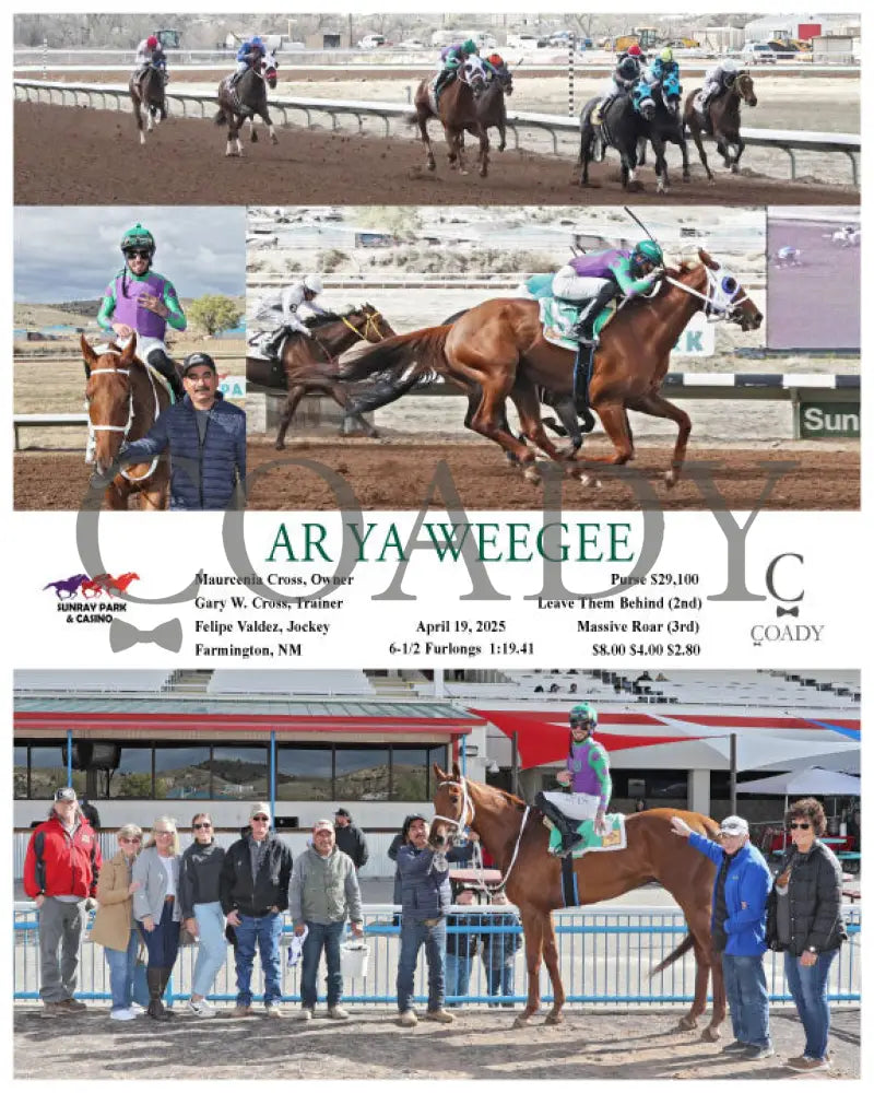 AR YA WEEGEE - 04-19-25 - R09 - SRP SunRay Park