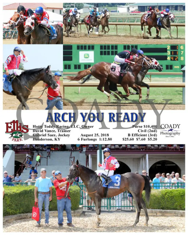 Arch You Ready - 082518 Race 03 Elp Ellis Park