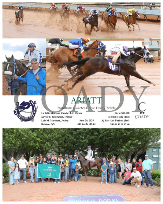 ARIATT - Rainbow Quarter Horse Derby Trials - 06-29-25 - R10 - RUI Ruidoso Downs