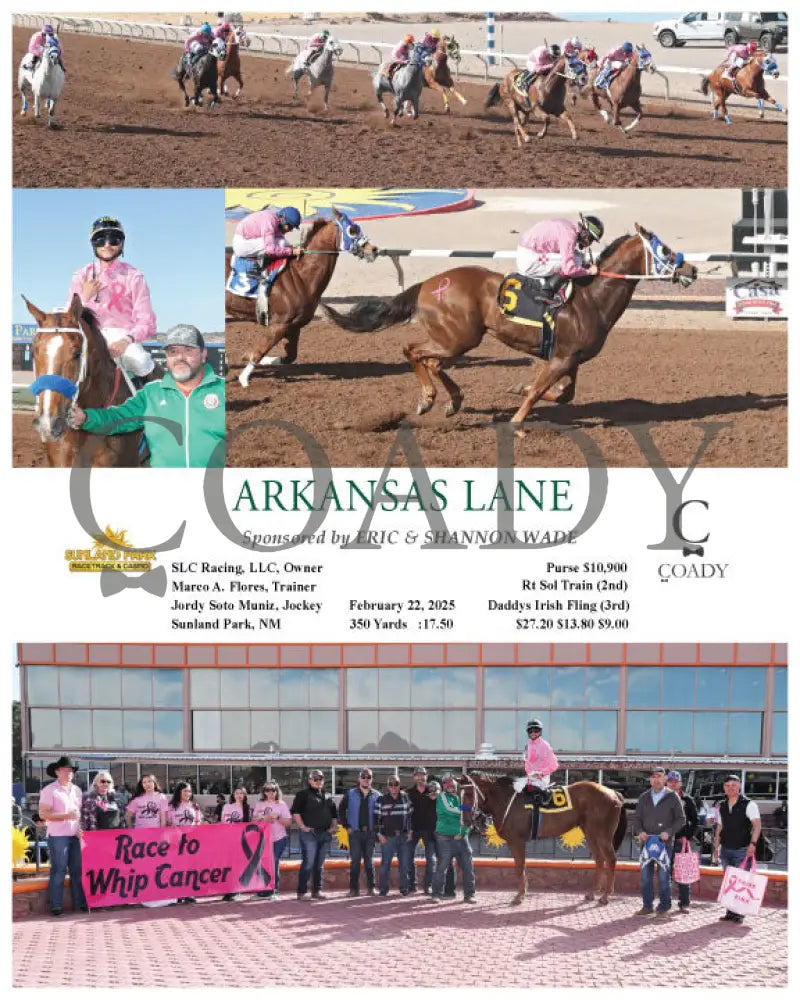 ARKANSAS LANE - Sponsored by ERIC & SHANNON WADE - 02-22-25 - R07 - SUN Turfway Park