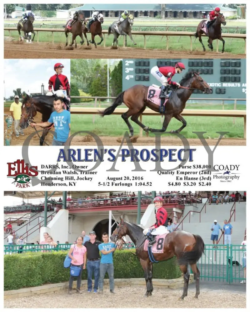 Arlen’s Prospect - 082016 Race 05 Elp Ellis Park