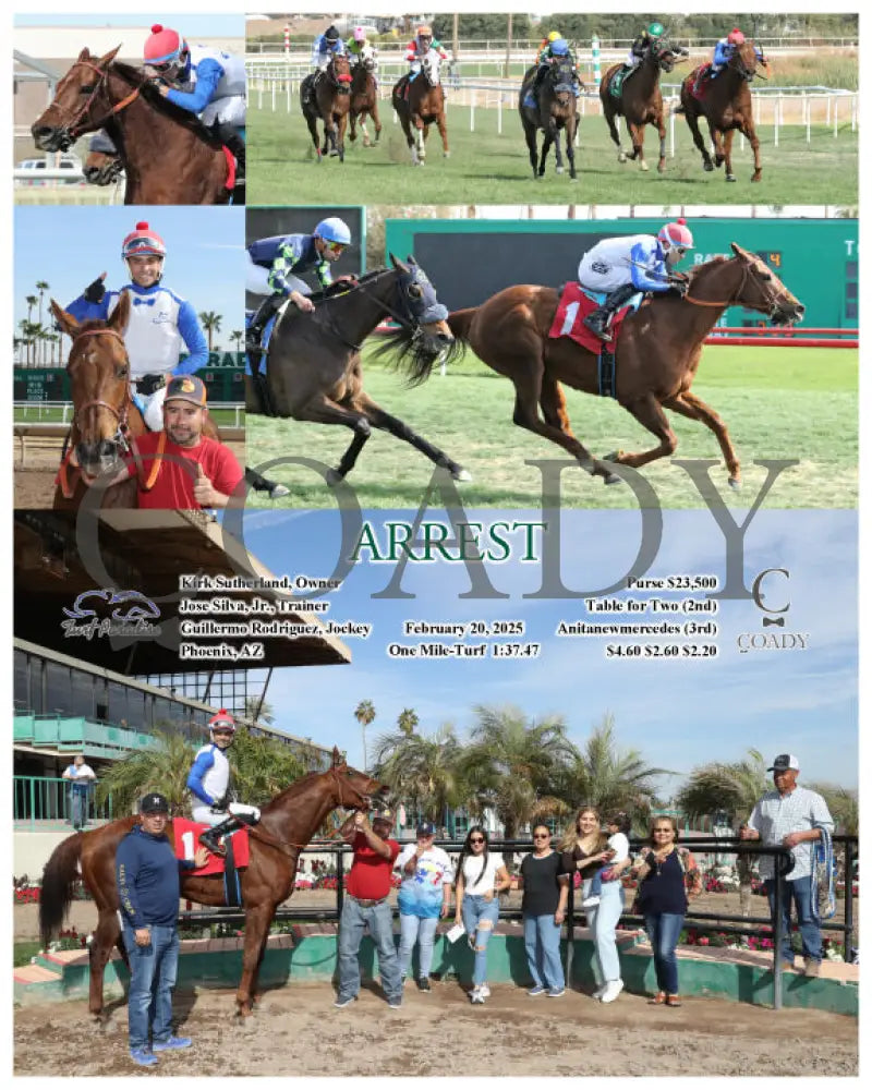 ARREST - 02-20-25 - R04 - TUP Turf Paradise