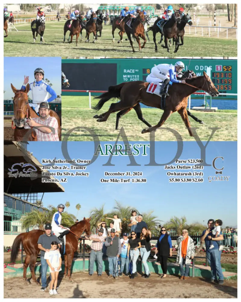 Arrest - 12-31-24 R08 Tup Turf Paradise