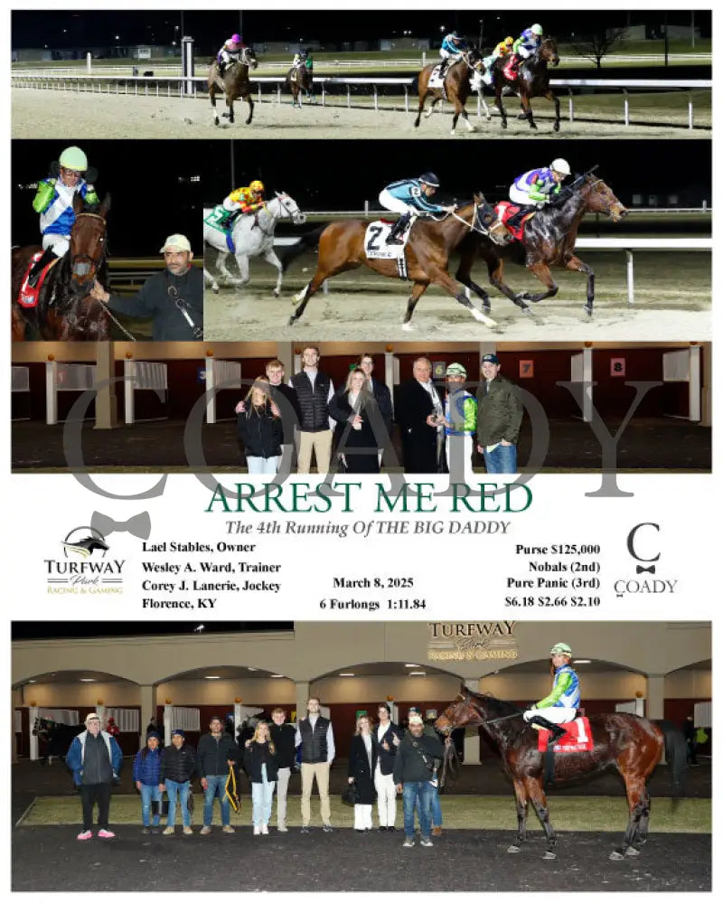 ARREST ME RED - 030825 - Race 07 - TP Turfway Park