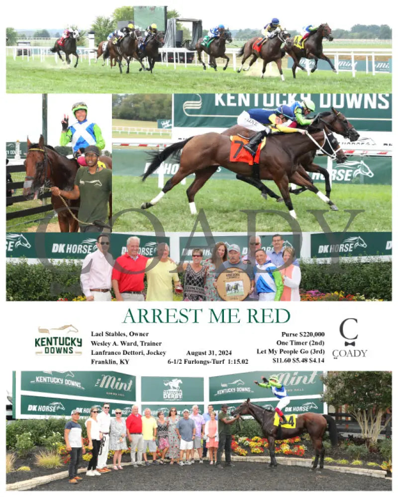 Arrest Me Red - 08-31-24 R03 Kd Kentucky Downs