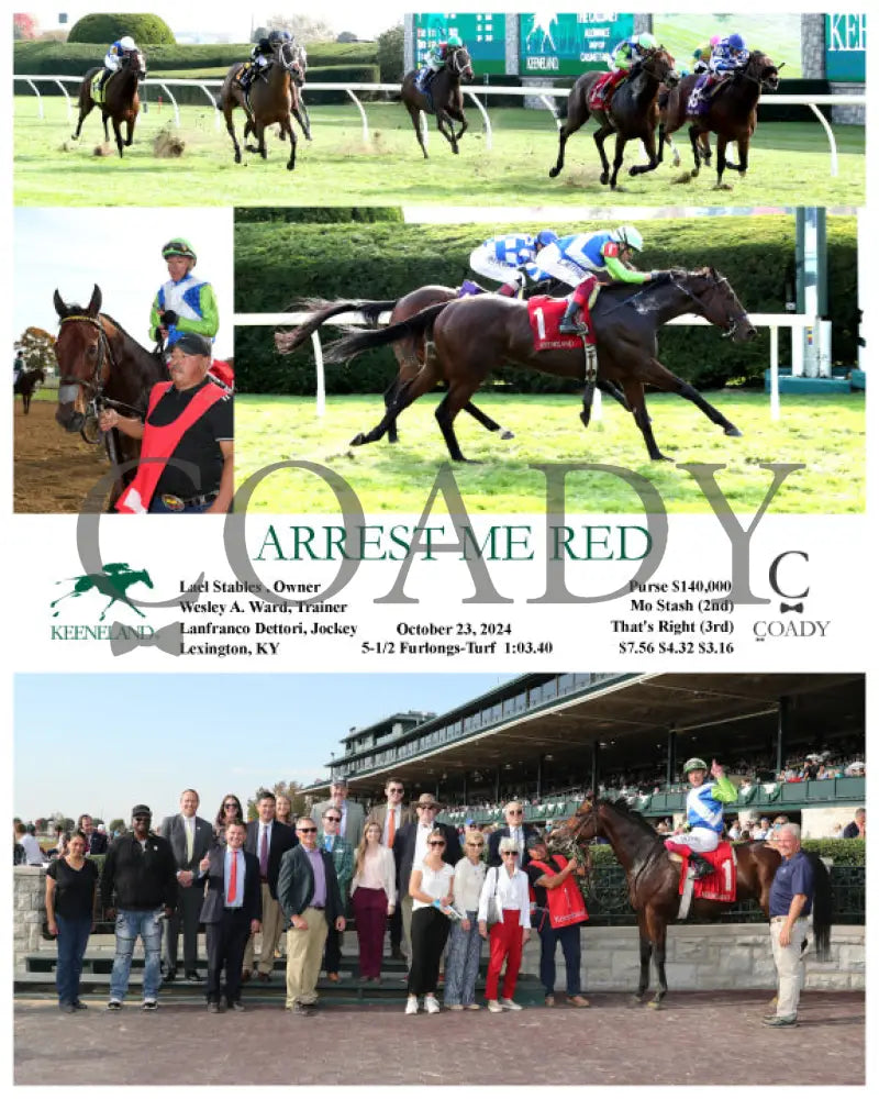 Arrest Me Red - 102324 Race 07 Kee Keeneland