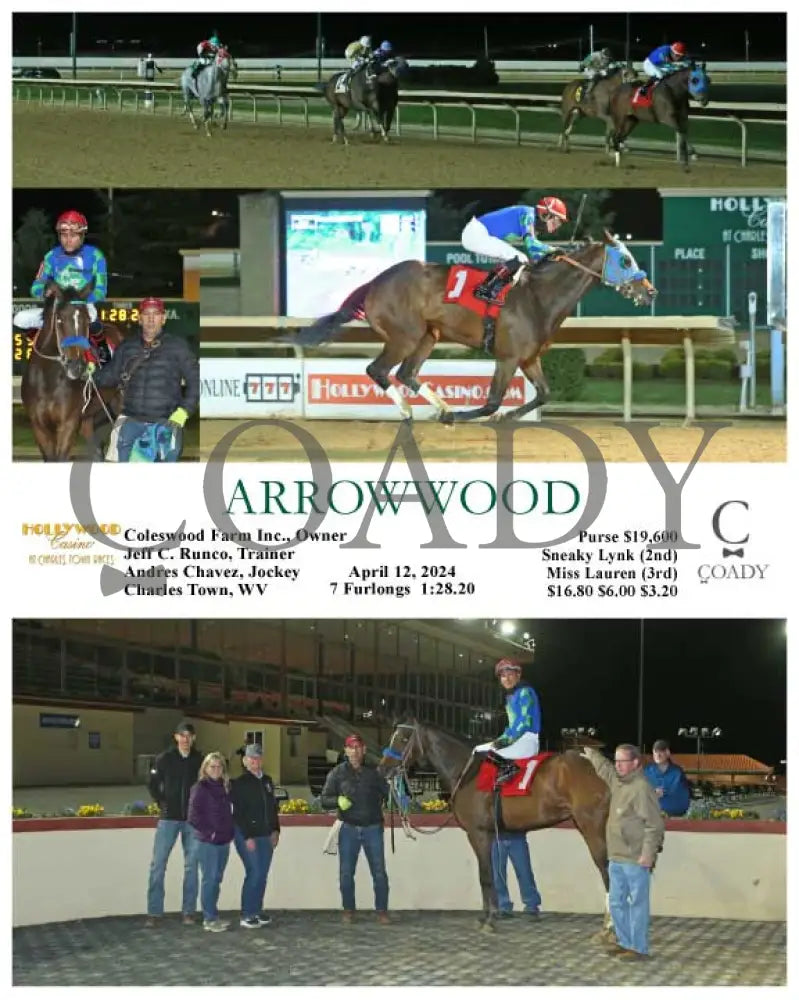 Arrowwood - 04 - 12 - 24 R04 Ct Hollywood Casino At Charles Town Races