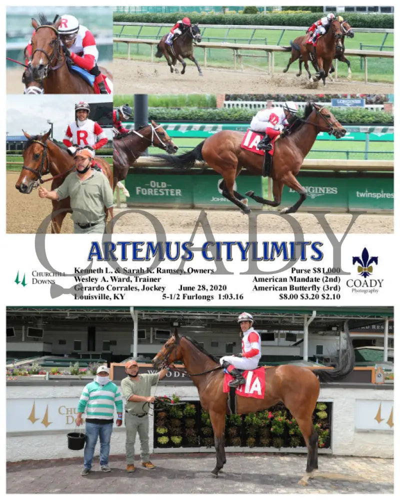 Artemus Citylimits - 06-28-20 R06 Cd Churchill Downs