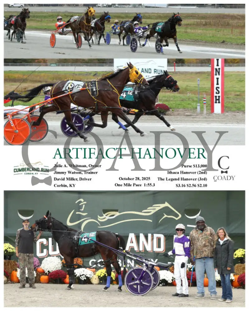 ARTIFACT HANOVER - 102825 - Race 12 - CMR Presque Isle Downs