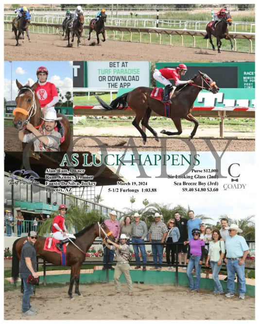 As Luck Happens - 031924 Race 03 Tup Alan Ham Owner Ryan Kenney Trainer Fausto Da Silva Jockey