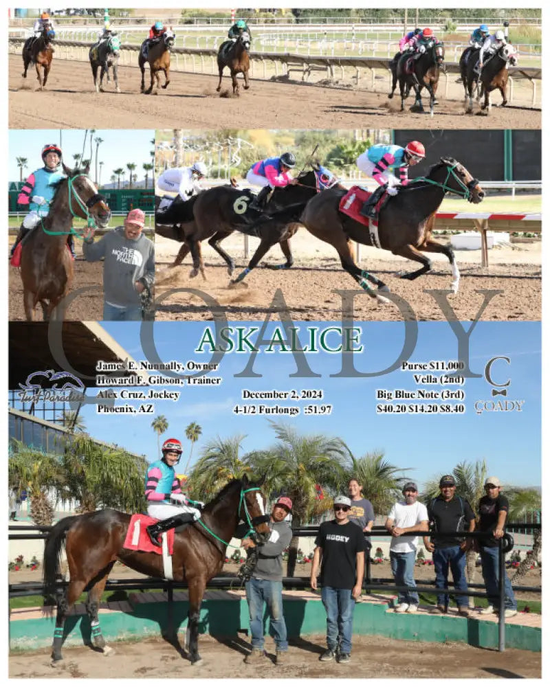 Ask Alice - 12-02-24 R04 Tup Turf Paradise