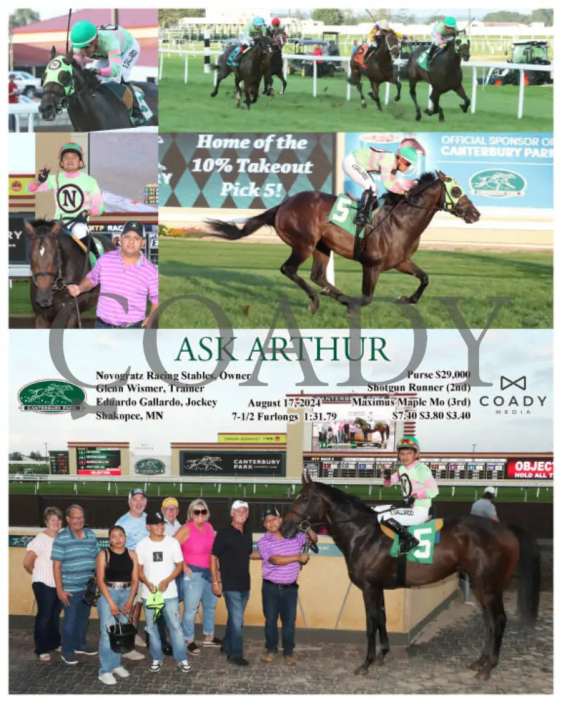 Ask Arthur - 08-17-24 R05 Cby Canterbury Park