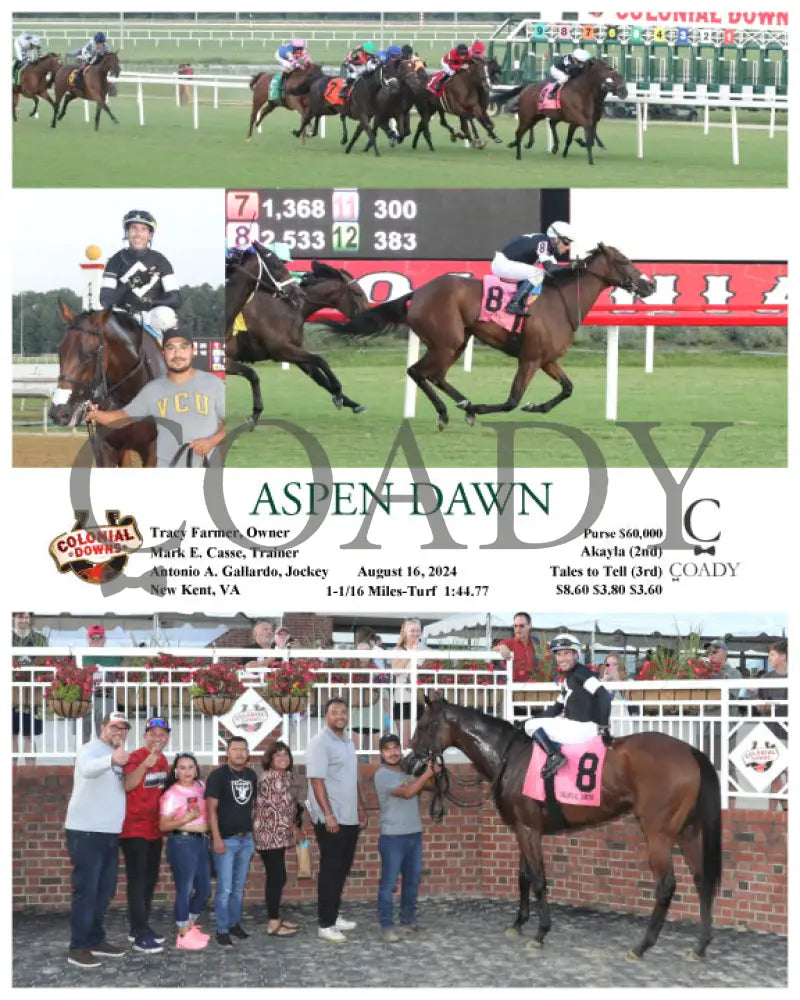 Aspen Dawn - 08-16-24 R05 Cnl Colonial Downs