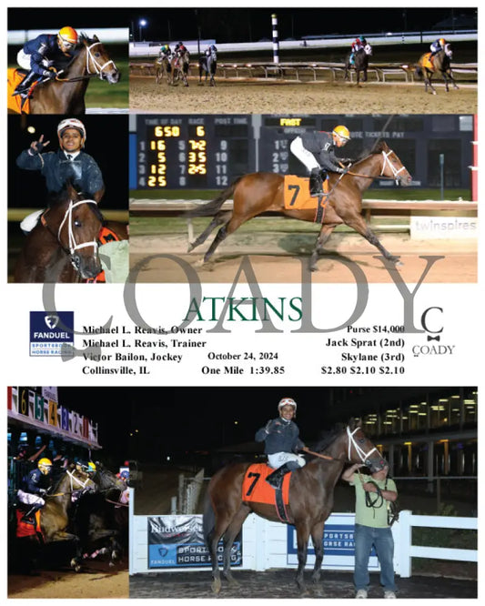 Atkins - 10-24-24 R06 Fan Fanduel Sportsbook Horse Racing