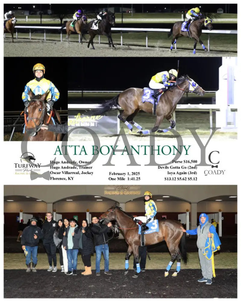 Atta Boy Anthony - 02-01-25 R04 Tp Turfway Park