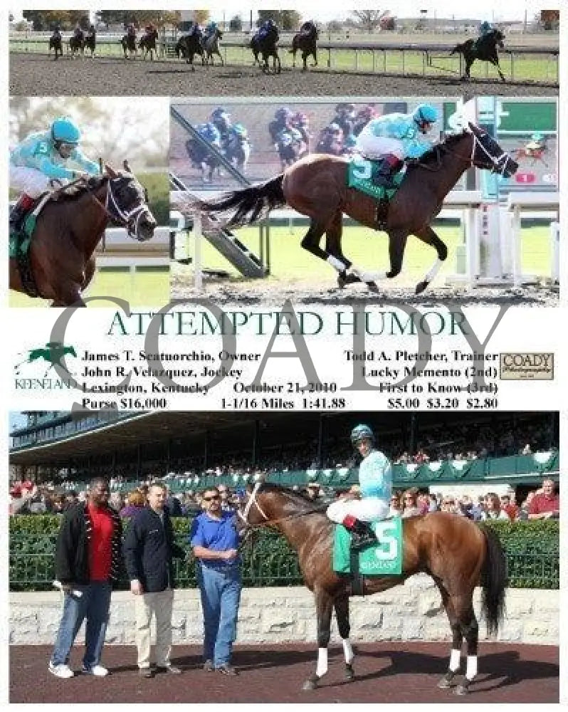 Attempted Humor - 102110 Keeneland