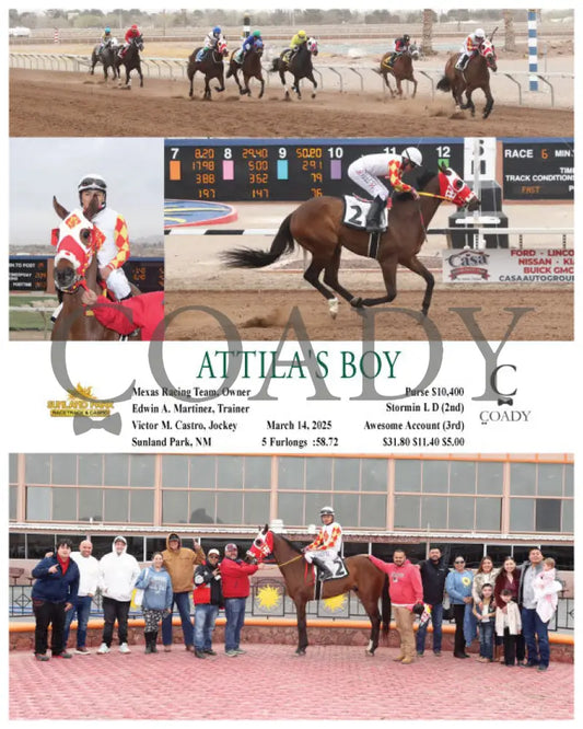 ATTILA’S BOY - 03-14-25 - R06 - SUN Sunland Park