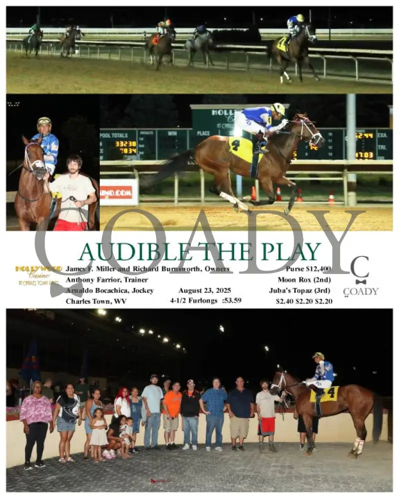 AUDIBLE THE PLAY - 08-23-25 - R05 - CT Hollywood Casino at Charles Town Races